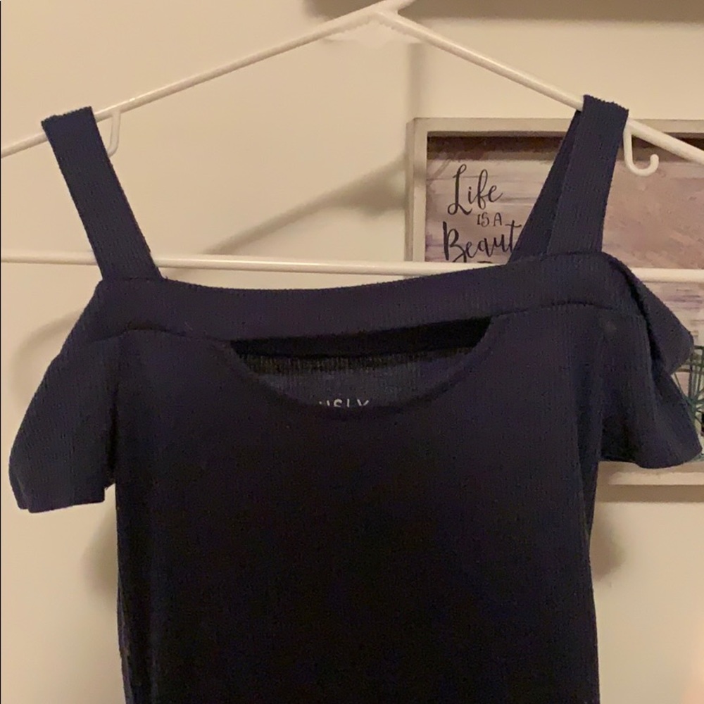 Aerie Seriously Soft Navy Blue Tank Top